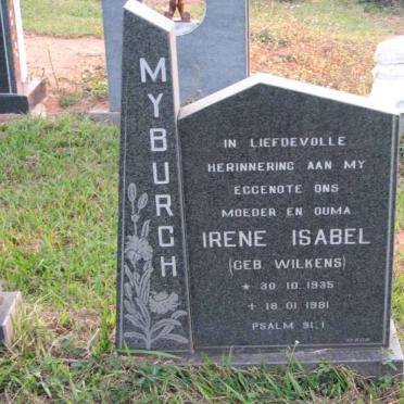 MYBURGH Irene Isabel nee WILKENS 1935-1981