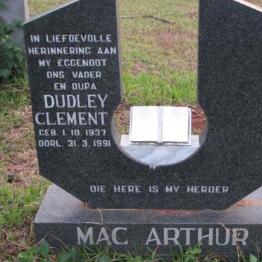 MACARTHUR Dudley Clement 1937-1991