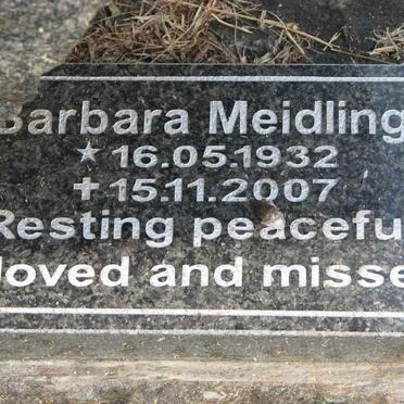 MEIDLINGER Barbara 1932-2007