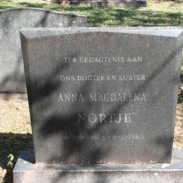 NORTJE Anna Magdalena 1961-1980