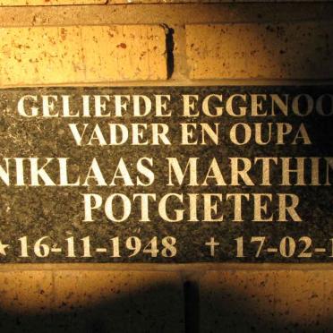 POTGIETER Niklaas Marthinus 1948-1998