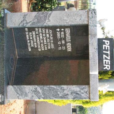 PETZER Gerhardus Hendrik 1932-2003