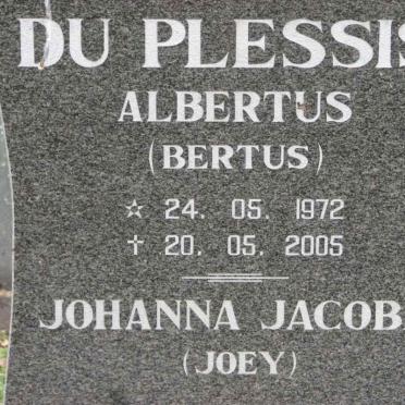 PLESSIS Albertus, du 1972-2005 &amp; Johanna Jacoba