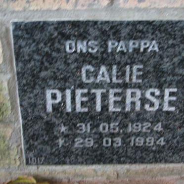 PIETERSE Calie 1924-1994