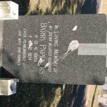 PAPENFUS Barry 1908-1974