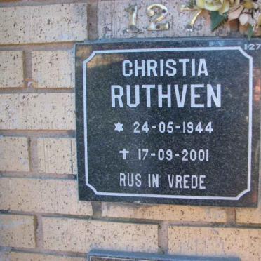 RUTHVEN Christia 1944-2001
