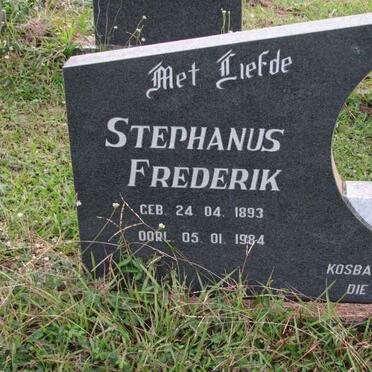 RENSBURG Stephanus Frederik, van 1893-1984