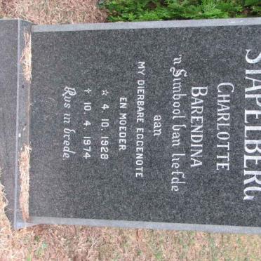 STAPELBERG Charlotte Barendina 1928-1974