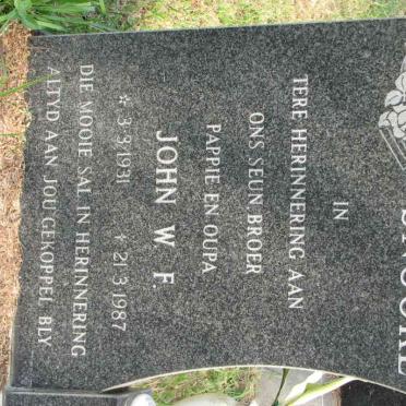 SNOOKE John W.F. 1931-1987