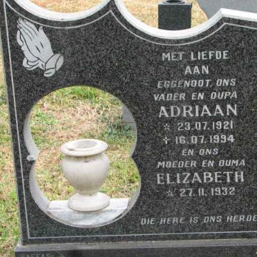 STANDER Adriaan 1921-1994 &amp; Elizabeth 1932-