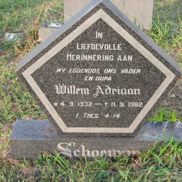 SCHOEMAN Willem Adriaan 1932-1982