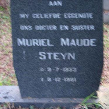 STEYN Muriel Maude 1953-1981