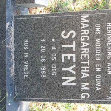 STEYN Margaretha M.G. 1906-1988