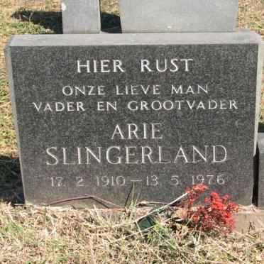 SLINGERLAND Arie 1910-1976