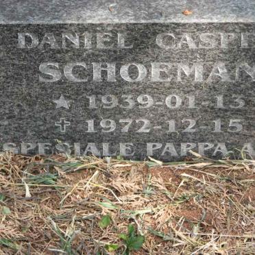 SCHOEMAN Daniel Casper 1939-1972