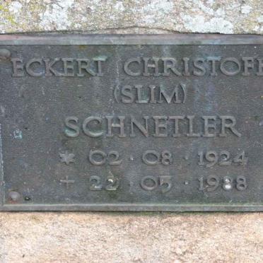 SCHNETLER Eckert Christoffel 1924-1988