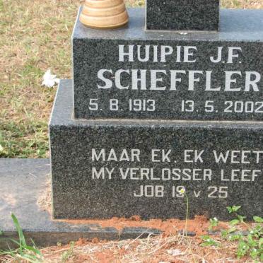 SCHEFFLER Huipie J.F. 1913-2002