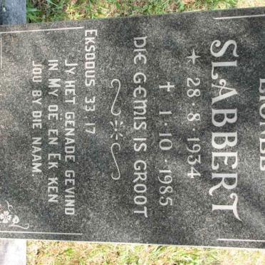 SLABBERT Lionel 1934-1985