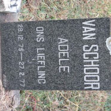 SCHOOR Adele, van 1975-1977