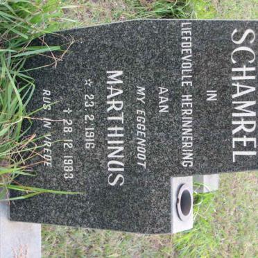 SCHAMREL Marthinus 1916-1983