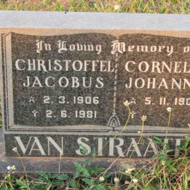 STRAATEN Christoffel Jacobus, van 1906-1981 &amp; Cornelia Johanna 1908-