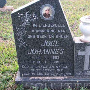 SCHUTTE Joël Johannes 1963-1983