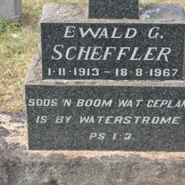SCHEFFLER Ewald G. 1913-1967