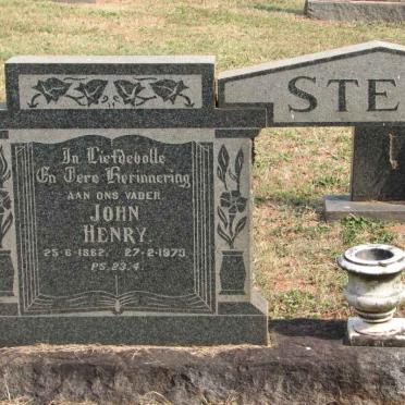 STEYN John Henry 1862-1973 &amp; Aletta Mathilda 1892-1964 