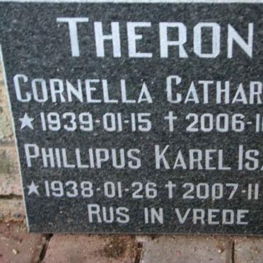 THERON Phillipus Karel Isak 1938-2007 &amp; Cornelia Catharina 1939-2006