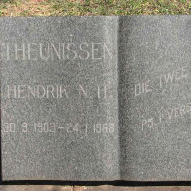 THEUNISSEN Hendrik N.H. 1903-1988