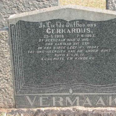 VERMAAK Gerhardus 1908-1963