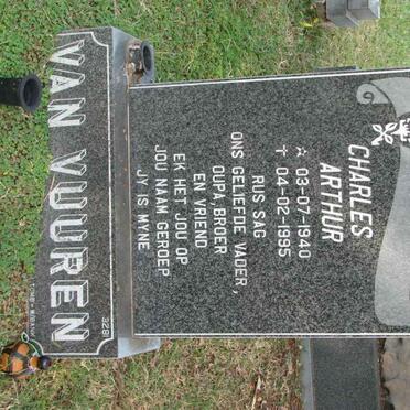 VUUREN Charles Arthur, van 1940-1995