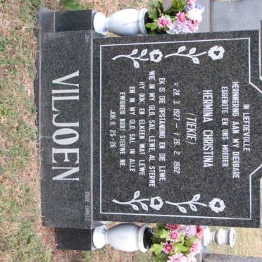 VILJOEN Hermina Christina 1927-1962