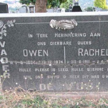 VOS Owen, de 1924-1974 &amp; Rachel 1911-1954