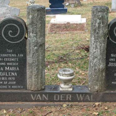 WALT Joseph Tjaart Jacobus, van der -1977 &amp; Anna Maria Magdalena -1970