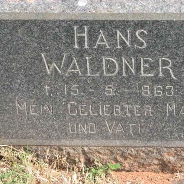WALDNER Hans -1963
