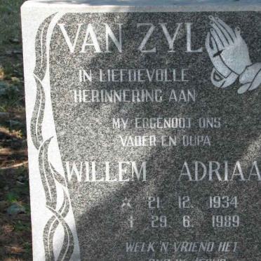 ZYL Willem Adriaan, van 1934-1989