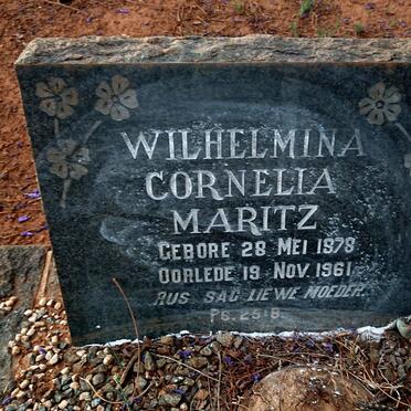 MARITZ Wilhelmina Cornelia 1878-1961