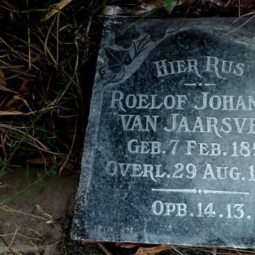 JAARSVELD Roelof Johannes, van 1856-1920