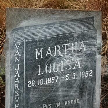 JAARSVELD Martha Louisa, van 1897-1962
