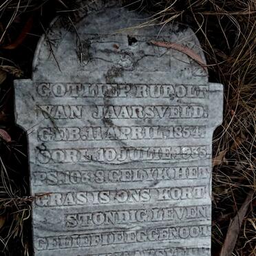 JAARSVELD Gotliep Rudolf, van 1854-1935