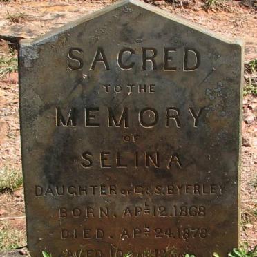 BYERLEY Selina 1868-1878