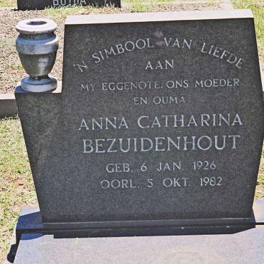 BEZUIDENHOUT Anna Catharina 1926-1982