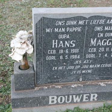 BOUWER Hans 1918-1984 &amp; Maggie 1919-2000