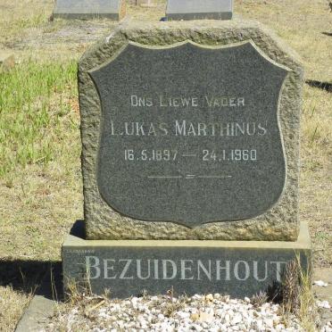 BEZUIDENHOUT Lukas Marthinus 1897-1960