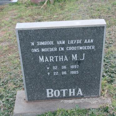 BOTHA Martha M.J. 1897-1985
