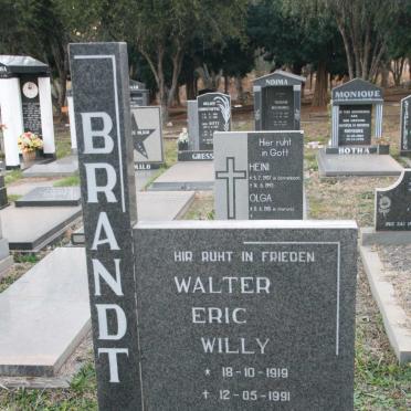 BRANDT Walter Eric Willy 1919-1991
