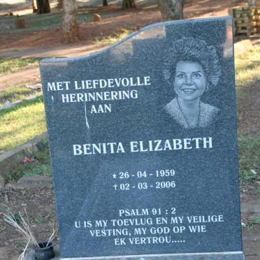 BOTHA Benita Elizabeth 1959-2006
