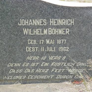 BÖHMER Johannes Heinrich Wilhelm 1877-1962