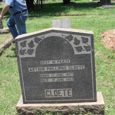 CLOETE Arthur Phillipus Cloete 1897-1962